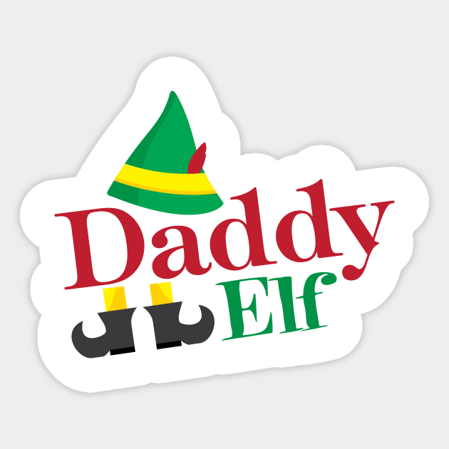 Daddy Elf Sticker by Christ_Mas0
